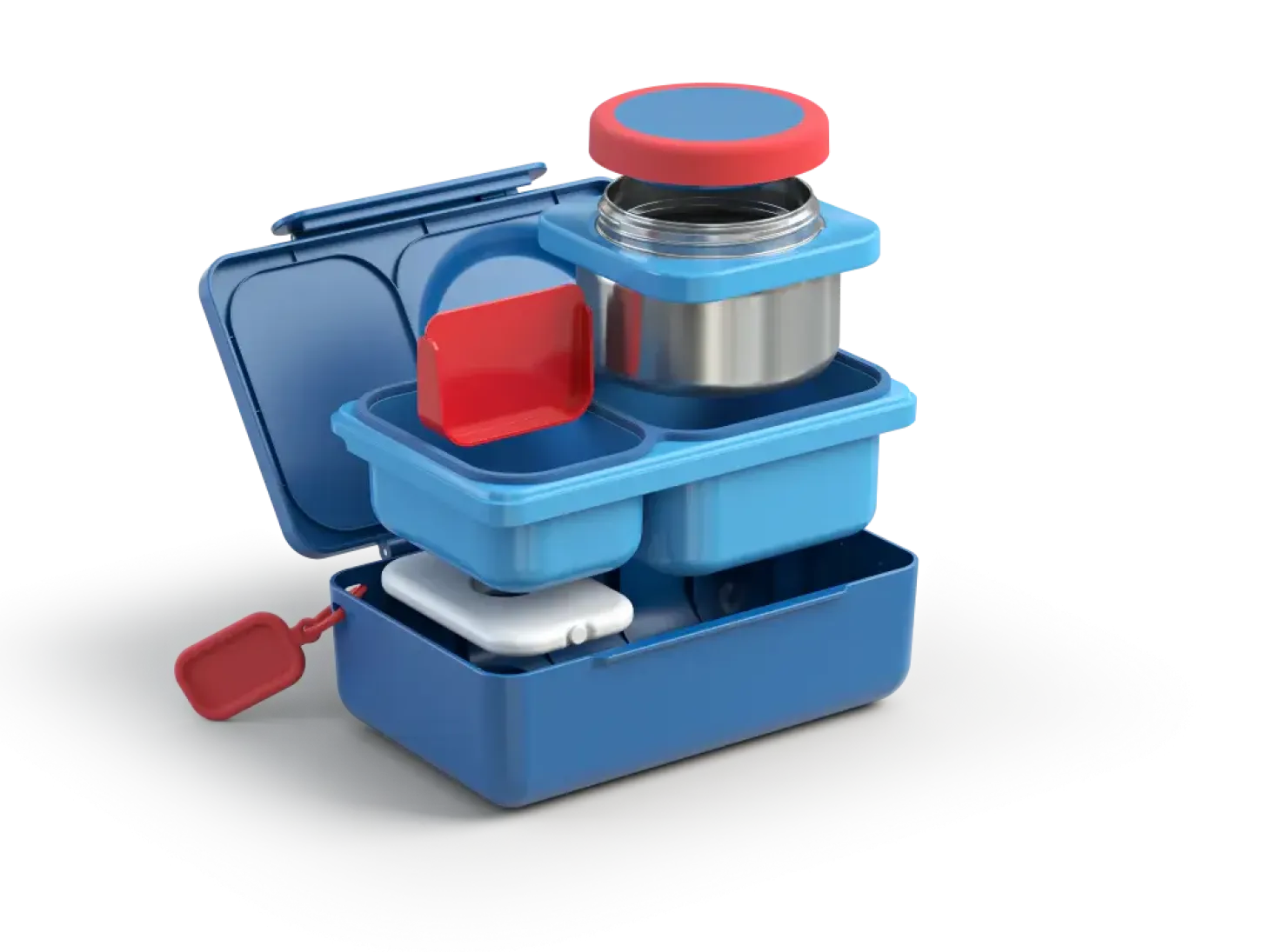 OMIEBOX UP lunch box z termosem, Cosmic Blue