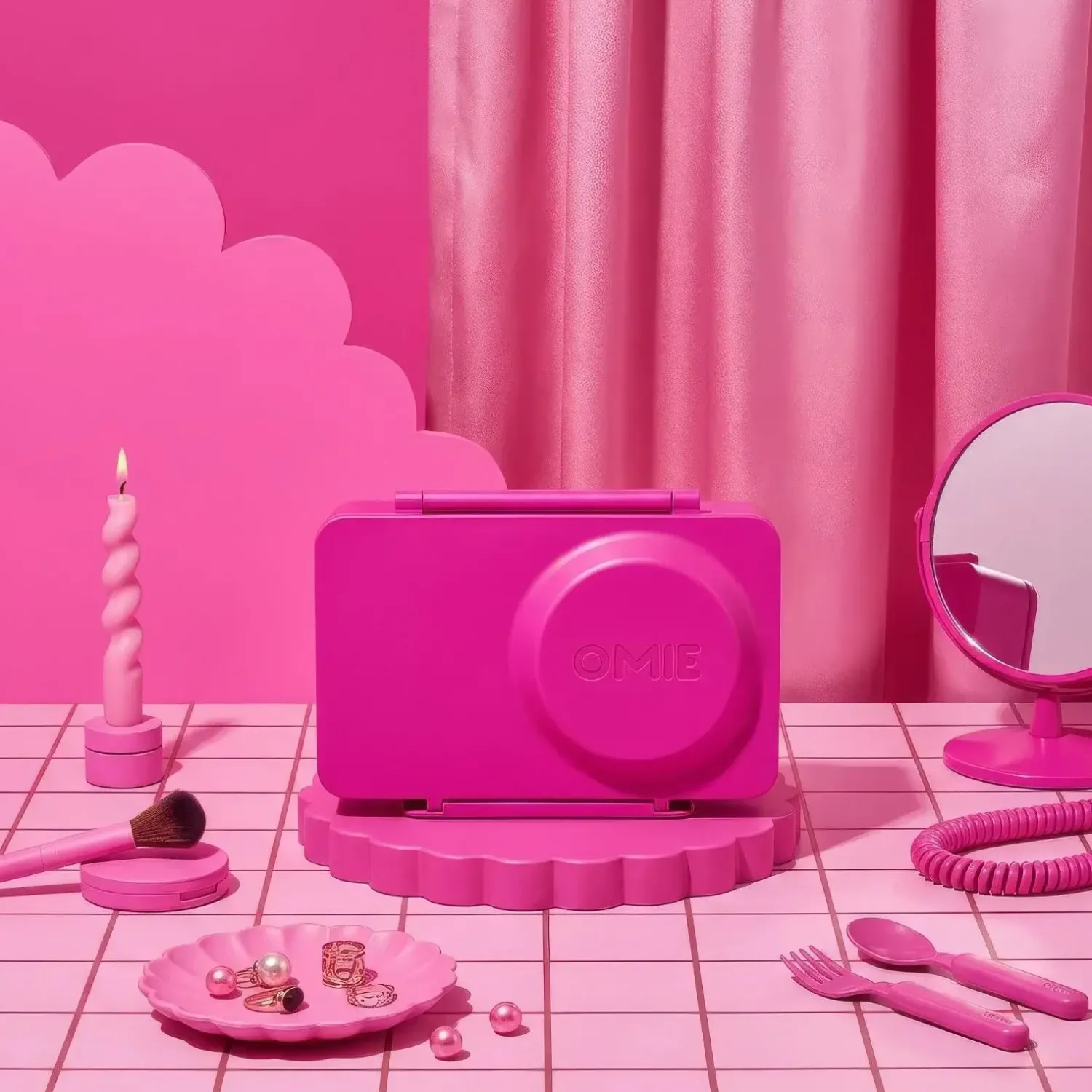 Lunchboxy|Przechowywanie Jedzenia | OMIE BOX UP lunch box z termosem, Pop Pink