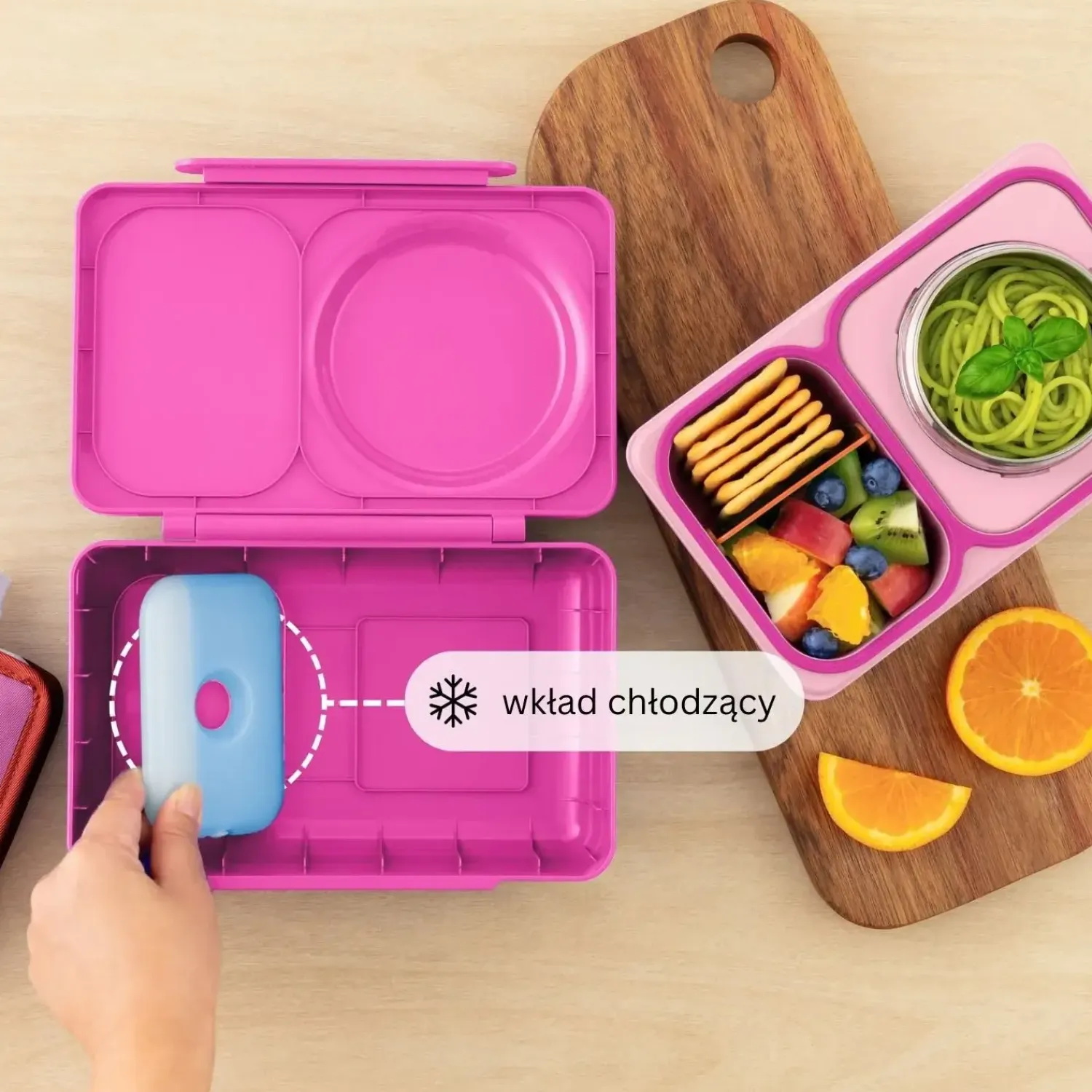 Lunchboxy|Przechowywanie Jedzenia | OMIE BOX UP lunch box z termosem, Pop Pink