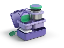 Lunchboxy|Przechowywanie Jedzenia | OMIE BOX UP lunch box z termosem, Galaxy Purple