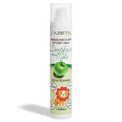 Organiczna pasta do zębów bez fluoru z ksylitolem i aloesem dla dzieci 0-3 lata jabłkowa, 50 ml