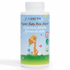 Naturalne Kosmetyki|Naturalne Kosmetyki | Azeta Bio Organiczna skrobia ryżowa do kąpieli emolient dla niemowląt, 100 g