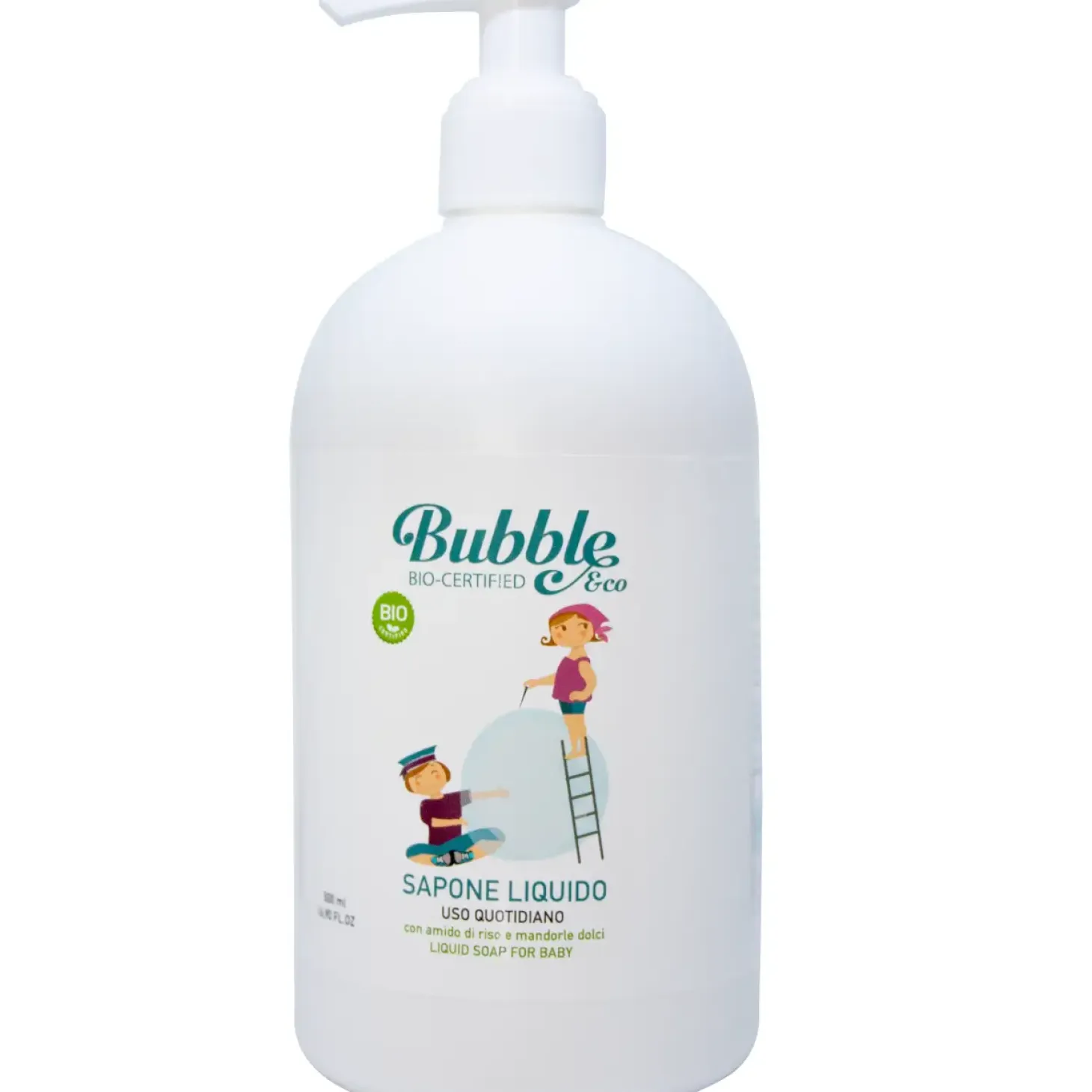 Organiczne Mydło w Płynie dla Dzieci, 500 ml, 0m+