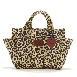 Organizer do wózka ortalion pikowany LEOPARD CREAM by Magdalena Lamparska