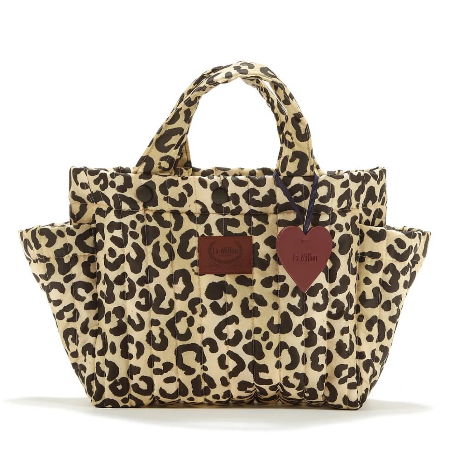 Organizer do wózka ortalion pikowany LEOPARD CREAM by Magdalena Lamparska