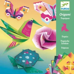Zestawy Kreatywne|Diy | Djeco Origami TROPIKI (neonowe)