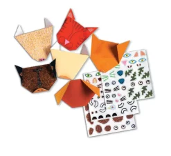 6 Lat+|7 Lat+ | Djeco Origami z naklejkami Zwierzaki