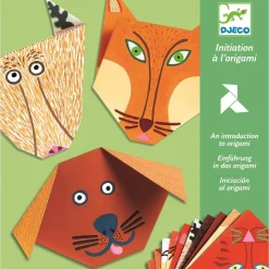 6 Lat+|7 Lat+ | Djeco Origami z naklejkami Zwierzaki