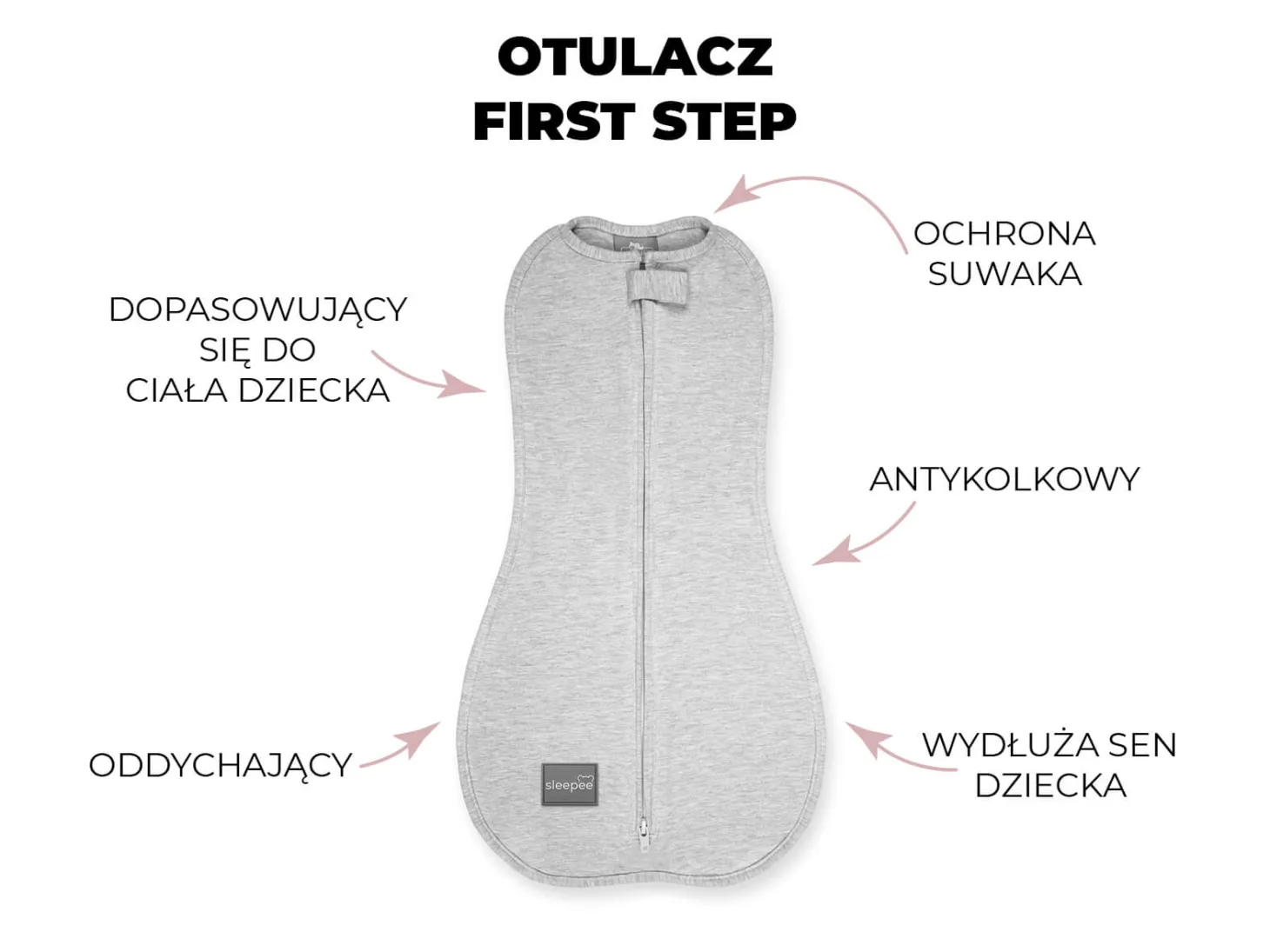 Otulacz FIRST STEP Bloom z czapeczką