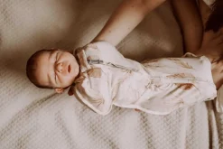 Śpiworki Do Spania|Otulacze I Pieluszki | Sleepee Otulacz FIRST STEP Bohemian Green z czapeczką