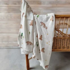 Otulacze I Pieluszki|Otulacze I Pieluszki | Layette Otulacz kocyk bambusowy BEARS
