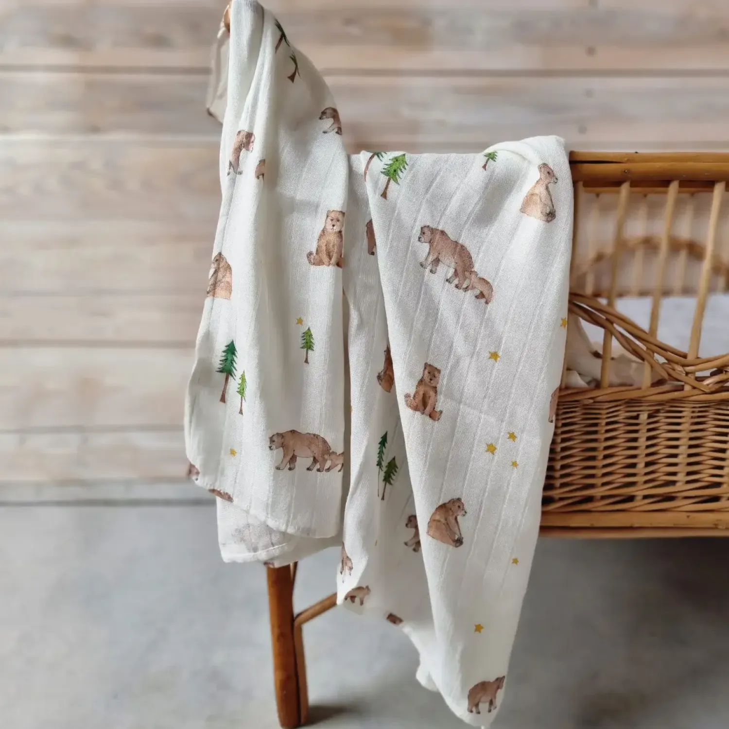 Otulacze I Pieluszki|Otulacze I Pieluszki | Layette Otulacz kocyk bambusowy BEARS