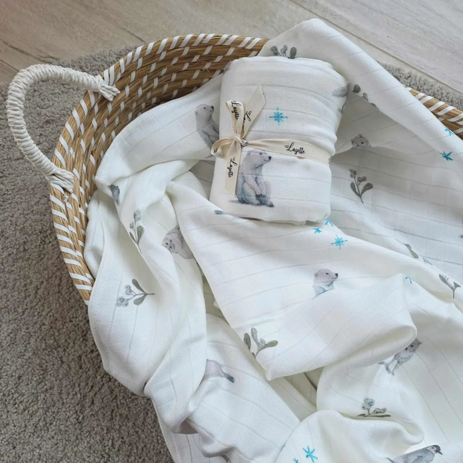 Otulacze I Pieluszki|Otulacze I Pieluszki | Layette Otulacz, kocyk bambusowy GREENLAND
