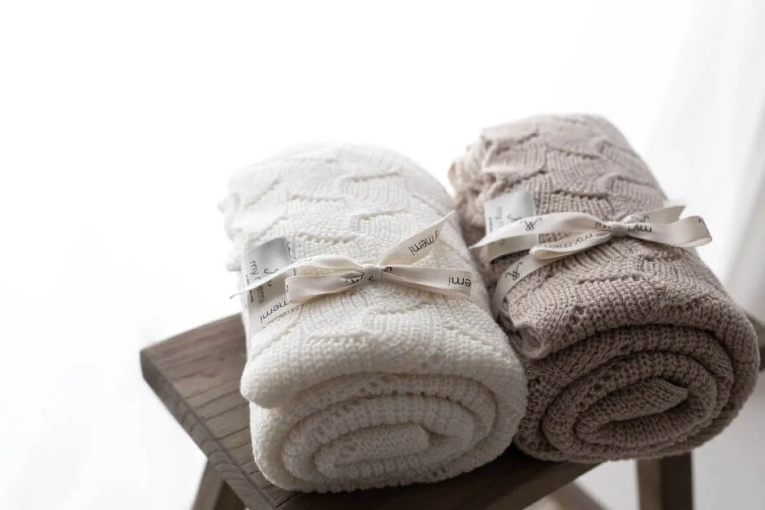 Kocyki|Otulacze I Pieluszki | My Memi Otulacz ze 100% wełny merino cream - premium collection