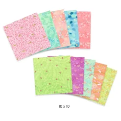 8 Lat+|6 Lat+ | Djeco Ozdobne kartki do origami 100 szt. HARU