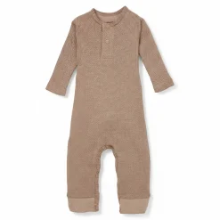 Pajacyk piżamka niemowlęca bawełniana Ciumbelle - Beige