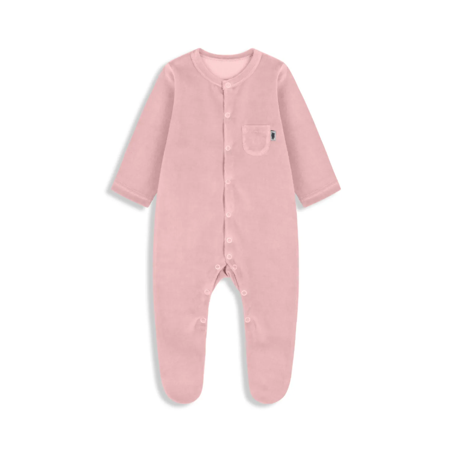 Rampersy|Ubranka Dziecięce | Pink no More Pajacyk welurowy PINK