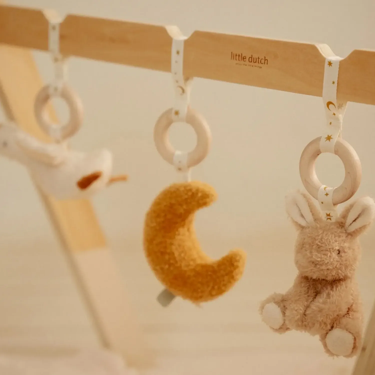 Maty Edukacyjne|Drewniane | Little Dutch Pałąk interaktywny Newborn Naturals
