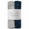 Otulacze I Pieluszki|Otulacze I Pieluszki | BabySteps 2-pak organicznych otulaczy muślinowych - Night Sky