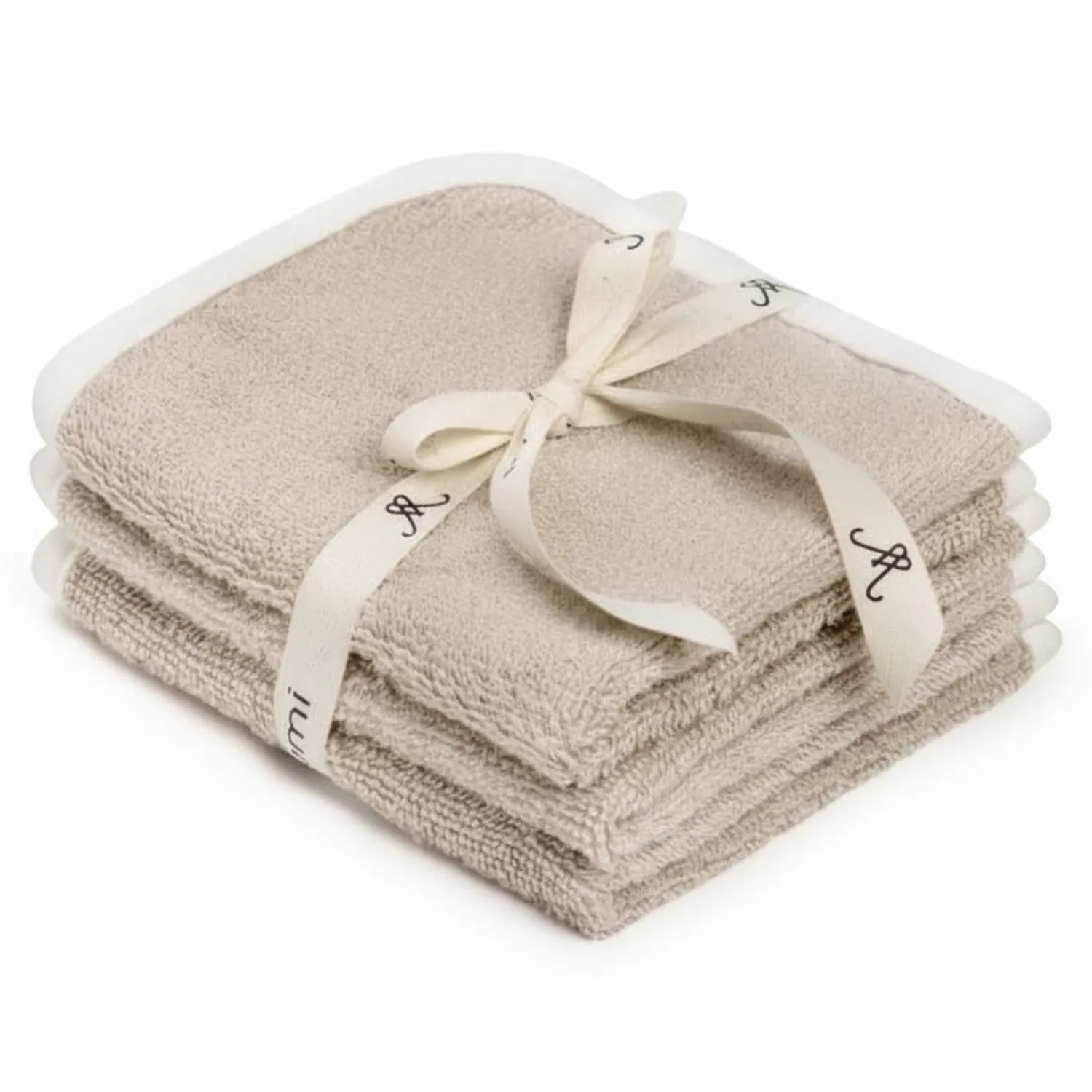 Porządek W Domu|Ręczniki I Myjki | My Memi 3-pak ręczniczków bambusowych do twarzy, odbijania, mycia - monocolor beige