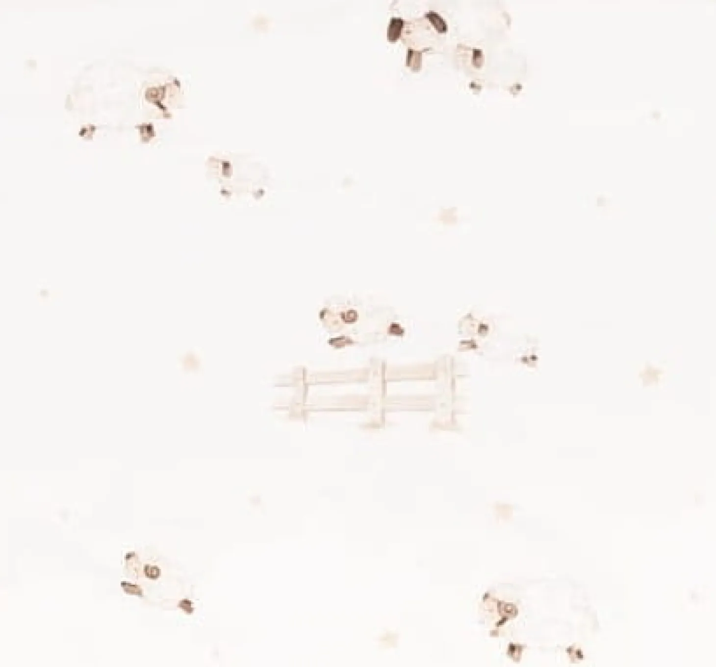 Płaska bambusowa poduszka z uszkami Owieczki 25x35cm