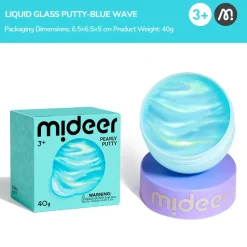 8 Lat+|Sensoryczne | Mideer Perłowa masa sensoryczna Pearly Putty - blue wave