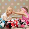 Kontrastowe|Idealne W Podróży | Mom's Care Piłeczka czerwona grzechotka