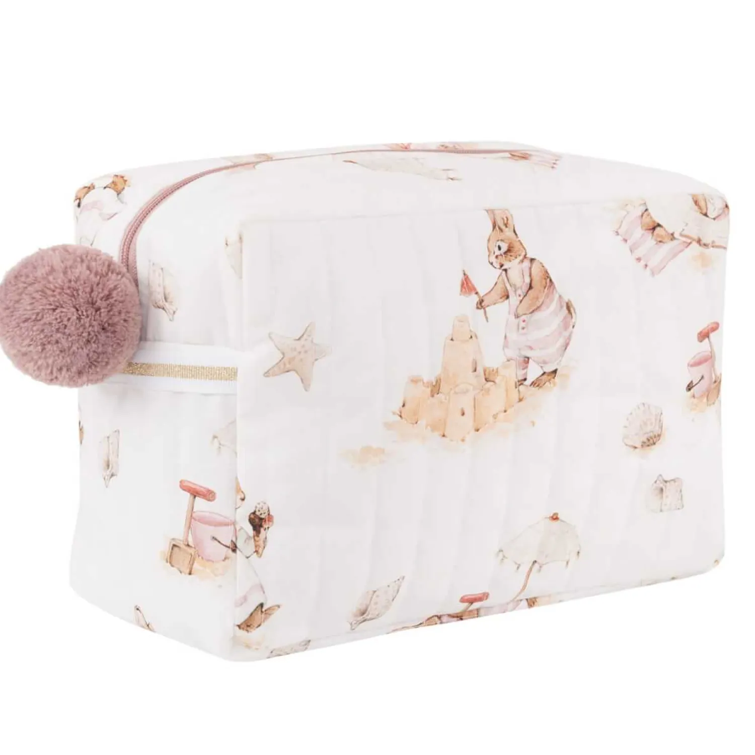 Kosmetyczki|Przydatne Akcesoria | samiboo Pikowana kosmetyczka Saint-Tropez Pink
