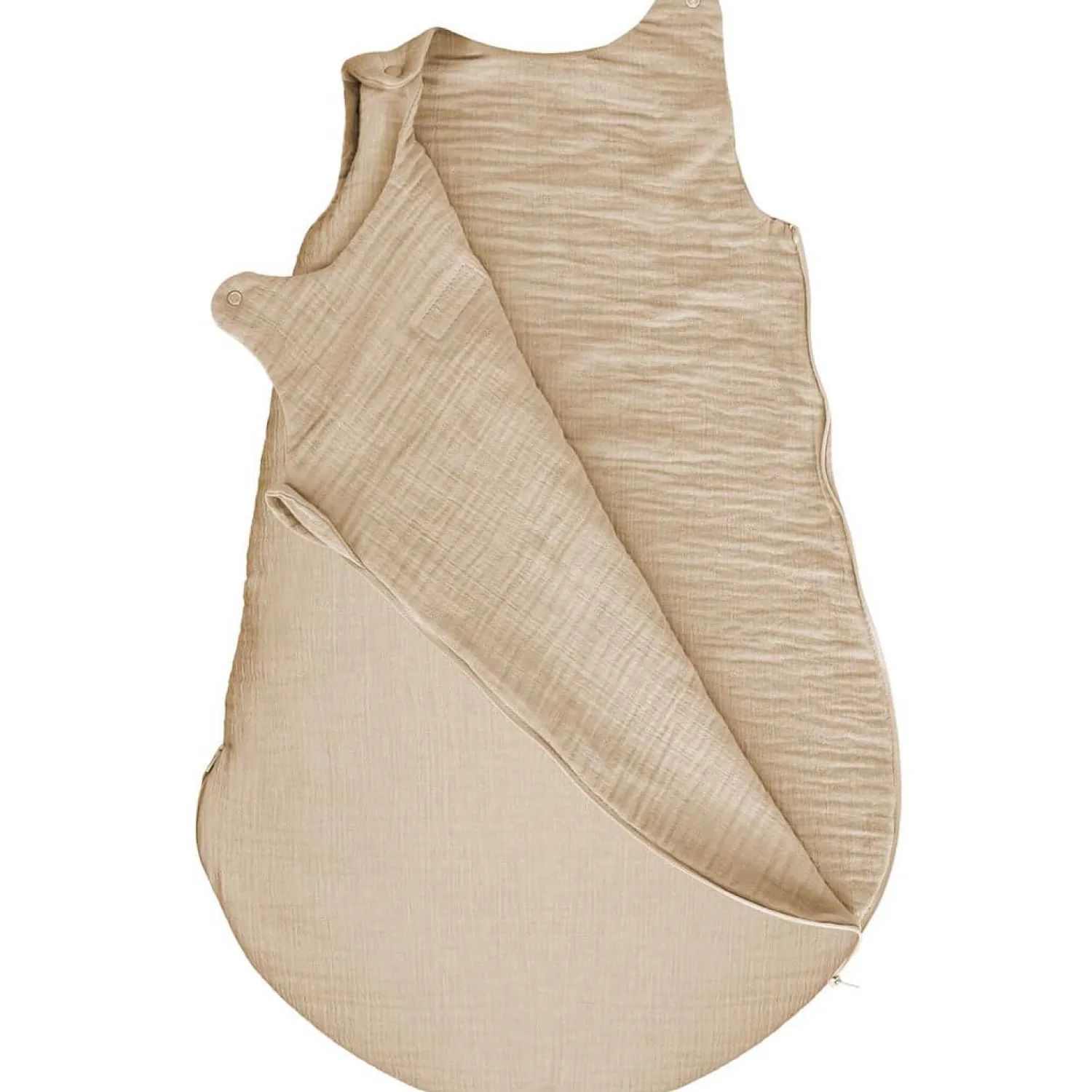 Śpiworki Do Spania|Śpiworki Do Spania | Zaffiro Śpiworek do spania muślinowy 1,5 TOG Malaga - Beige