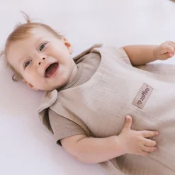 Śpiworki Do Spania|Śpiworki Do Spania | Zaffiro Śpiworek do spania muślinowy 1,5 TOG Malaga - Beige