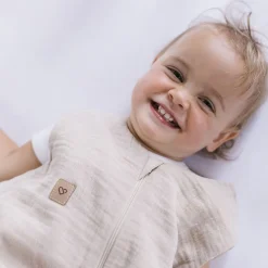 Śpiworki Do Spania|Śpiworki Do Spania | Zaffiro Śpiworek do spania muślinowy 1,5 TOG Malaga - Beige