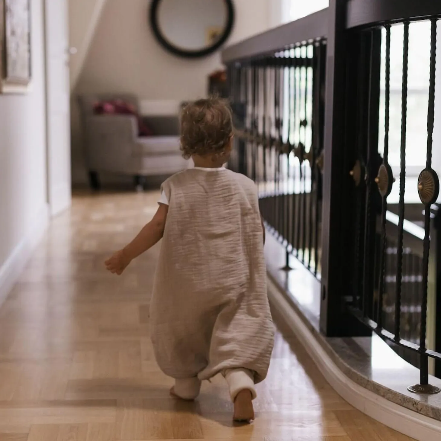 Śpiworek do spania muślinowy z nogawkami 1,5 TOG Malaga - Beige