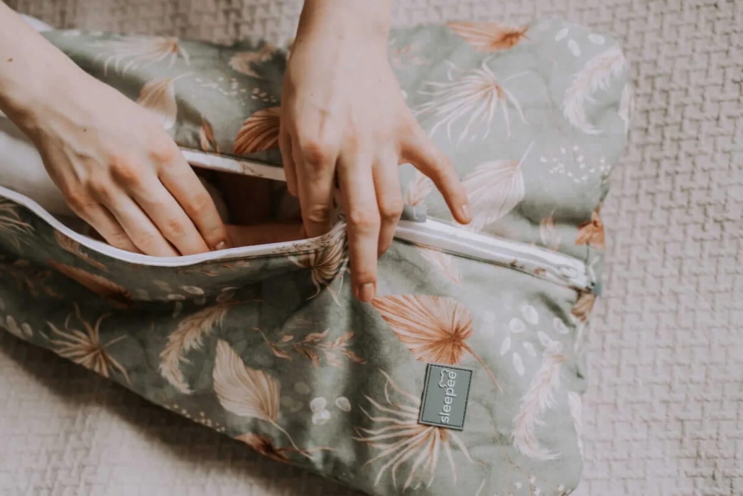 Śpiworki Do Spania|Śpiworki Do Spania | Sleepee Śpiworek do spania Newborn Bohemian Green