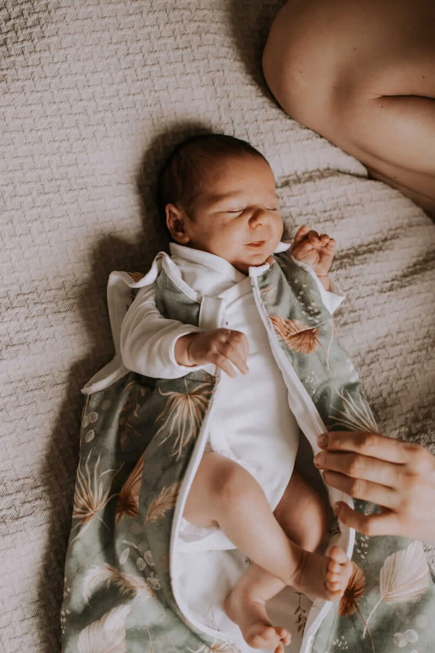 Śpiworki Do Spania|Śpiworki Do Spania | Sleepee Śpiworek do spania Newborn Bohemian Green