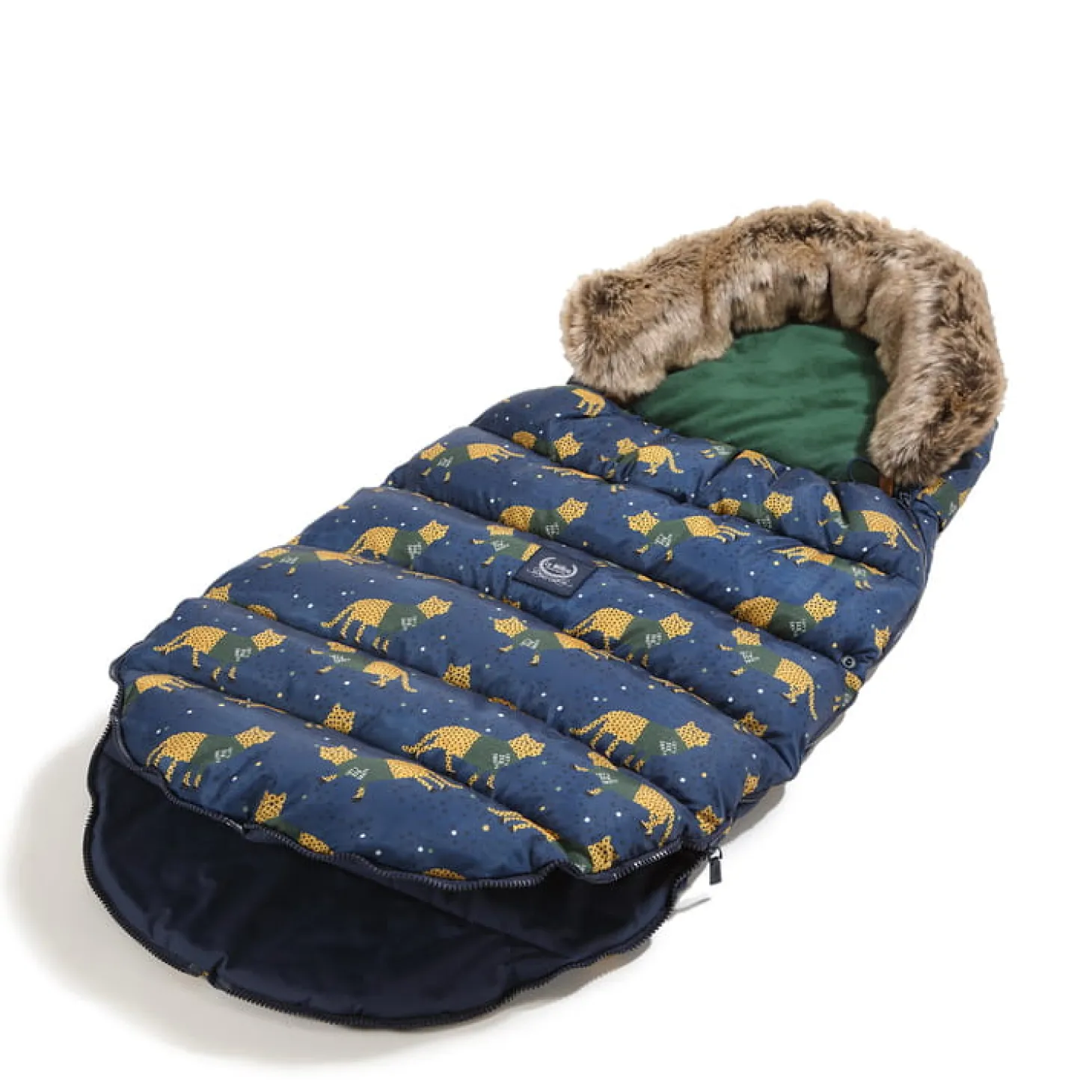 Śpiworek do wózka UNI - TIGER JERRY, FOREST GREEN