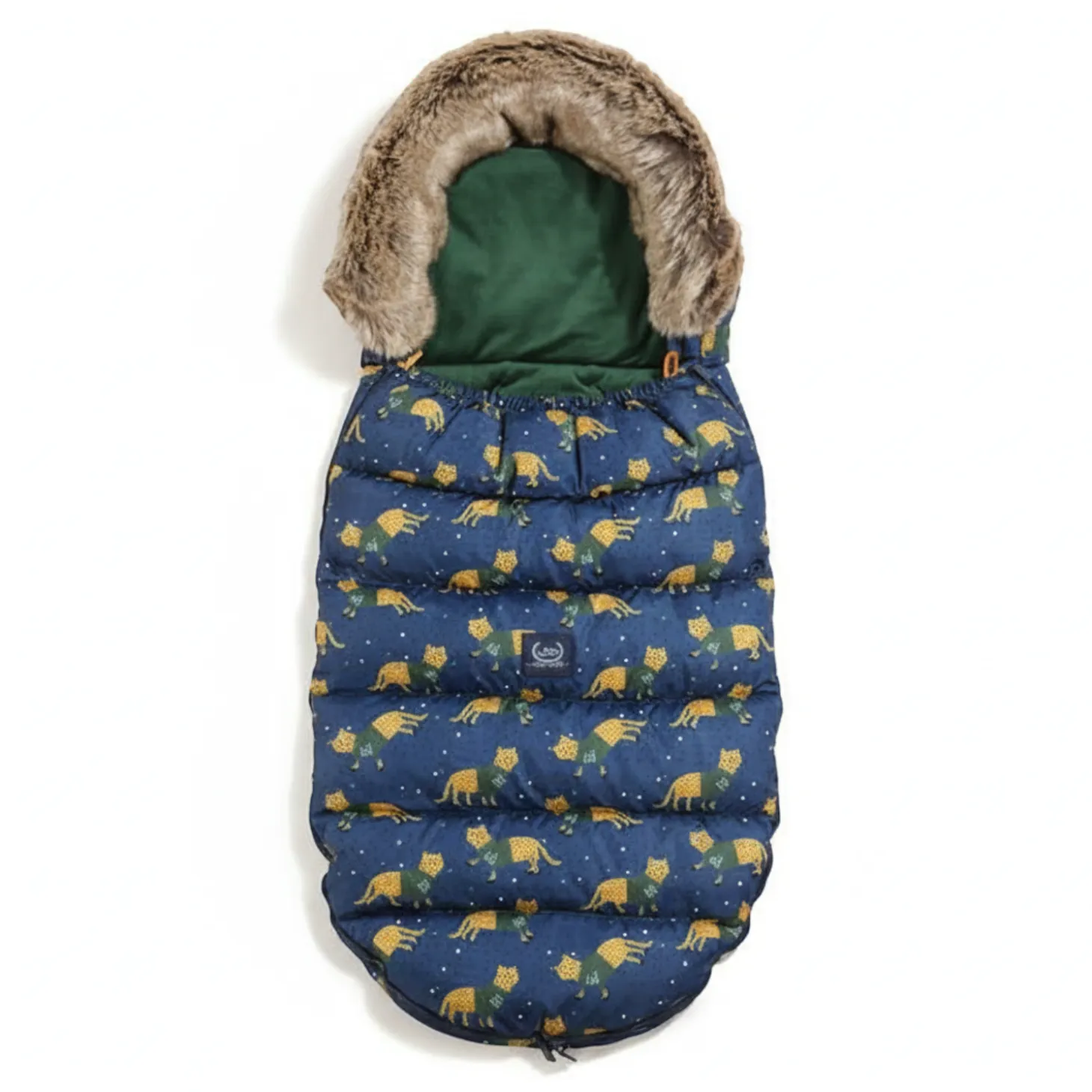 Śpiworek do wózka UNI - TIGER JERRY, FOREST GREEN