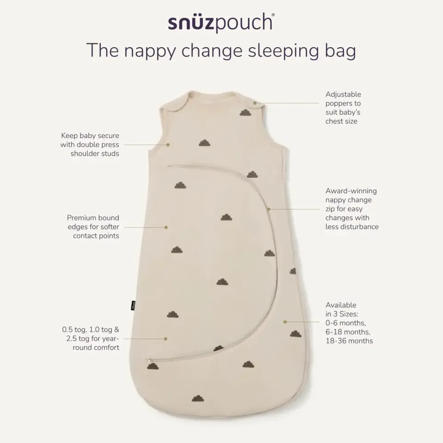 Śpiworek SnuzPouch - Sage Cross