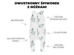 Śpiworek z nóżkami Bohemian Green - Bohemian Botanic