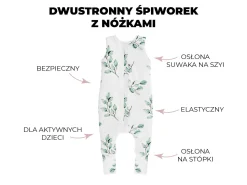 Śpiworki Do Spania | Sleepee Śpiworek z nóżkami Bohemian Sand - Bohemian Botanic
