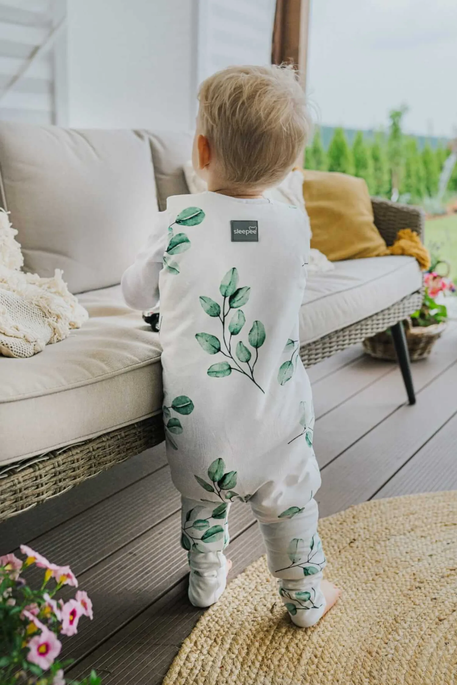 Śpiworki Do Spania | Sleepee Śpiworek z nóżkami - Vintage Animals Almond - Cream, 6-12 msc.