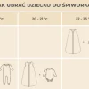 Śpiworek z organicznego muślinu z nogawkami 1-3 lata, 2,5 TOG - twigs