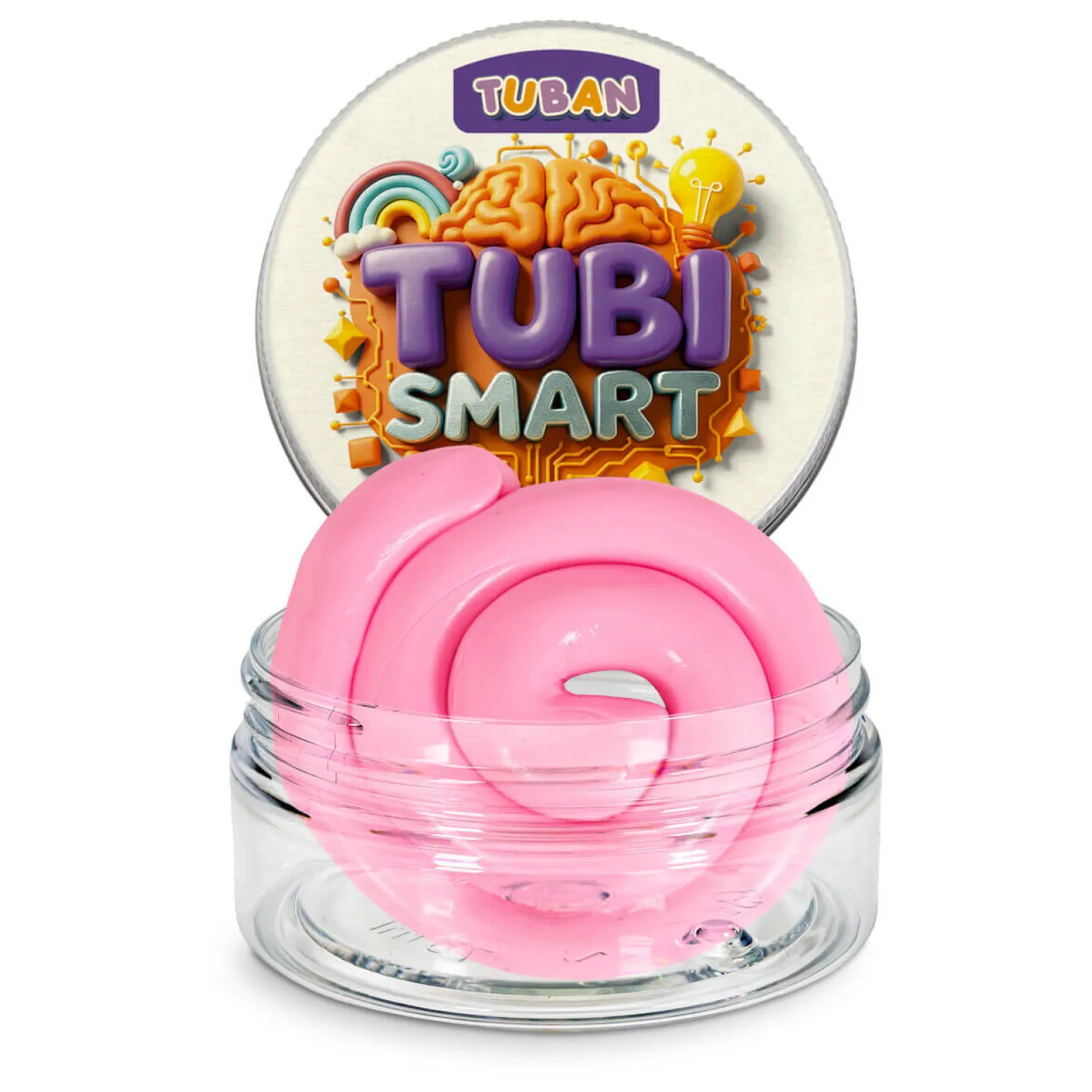 6 Lat+|3 Lata + | Tuban Plastelina Tubi Smart - MILKY PINK, 50g