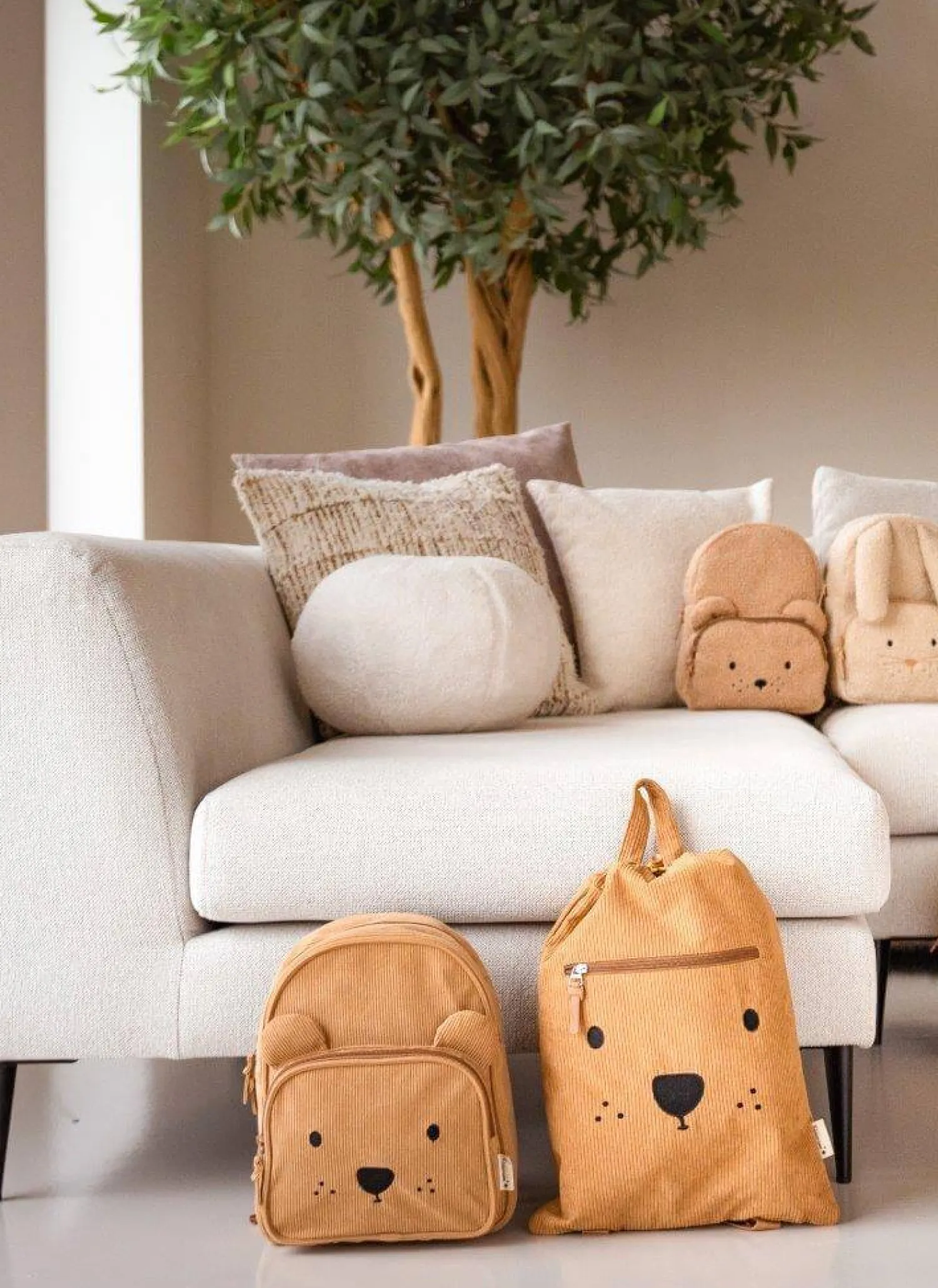 Plecaki I Torebki Dziecięce|Plecaki I Torebki Dziecięce | KIDZROOM Plecak dla dzieci Beary Excited Brown