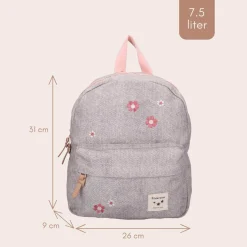 Plecaki I Torebki Dziecięce|Plecaki I Torebki Dziecięce | KIDZROOM Plecak dla dzieci Blossom grey jeans