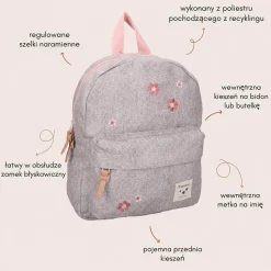Plecaki I Torebki Dziecięce|Plecaki I Torebki Dziecięce | KIDZROOM Plecak dla dzieci Blossom grey jeans