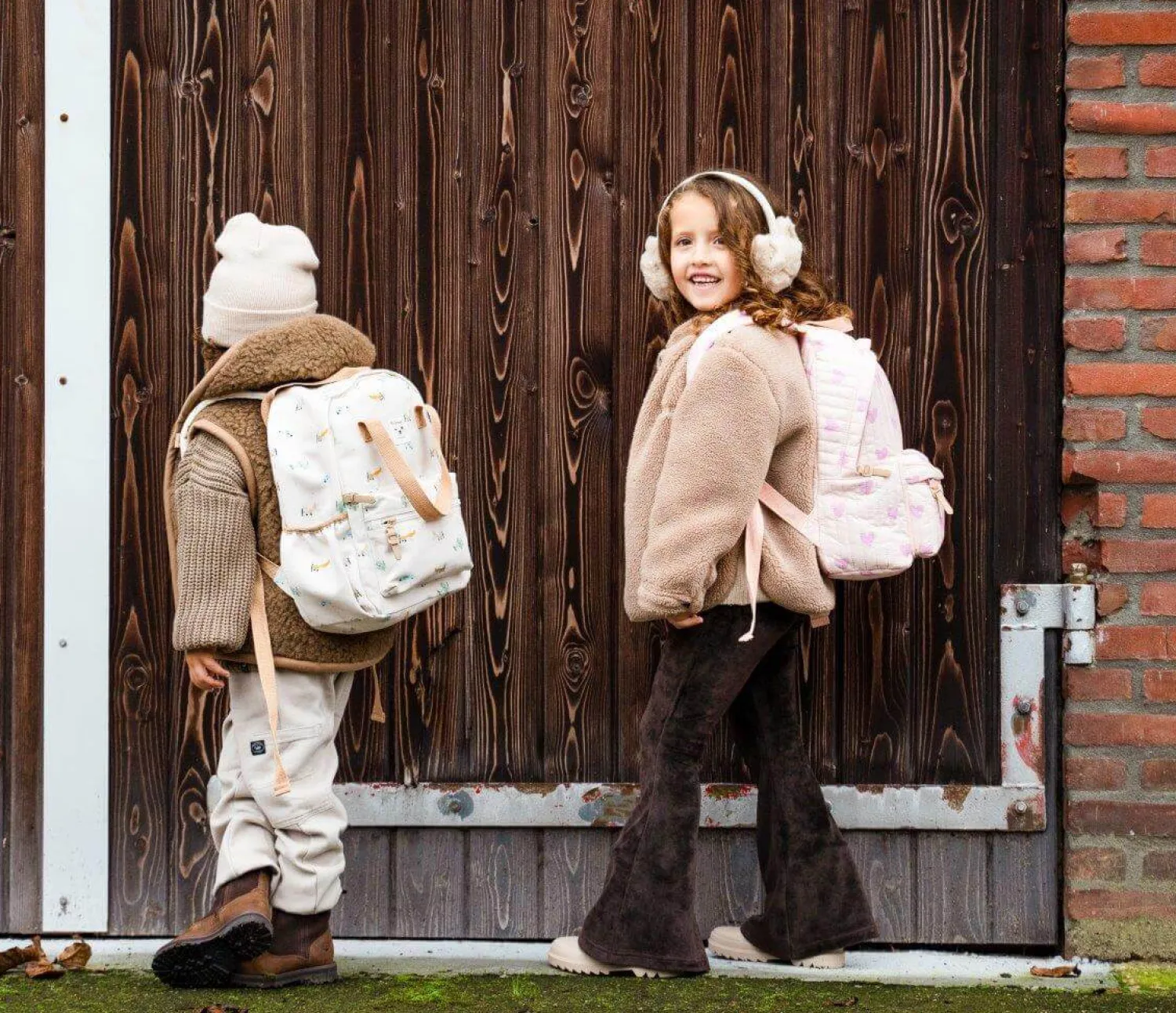 Plecaki I Torebki Dziecięce|Plecaki I Torebki Dziecięce | KIDZROOM Plecak dla dzieci L Small Aeroplane Beige