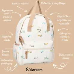 Plecaki I Torebki Dziecięce|Plecaki I Torebki Dziecięce | KIDZROOM Plecak dla dzieci L Small Aeroplane Beige