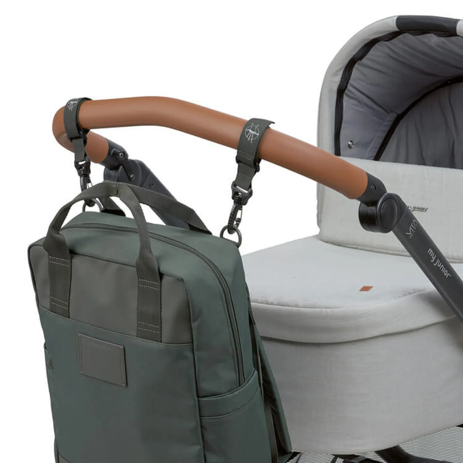 Torby I Plecaki Do Wózka|Torby I Plecaki Do Wózka | Lassig Plecak dla mam kwadratowy z akcesoriami Vividal Backpack dark olive