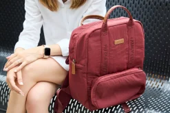 Plecak dla rodzica Family Club Signature Urban Burgundy