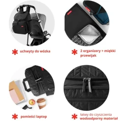 Torby I Plecaki Do Wózka|Torby I Plecaki Do Wózka | Skip Hop Plecak do wózka Forma Jet Navy
